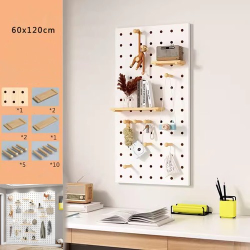 Pegboard wandregal massivholz - wandregal,