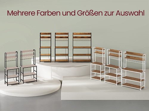 Küchenregal mit steckdosen - mit,
